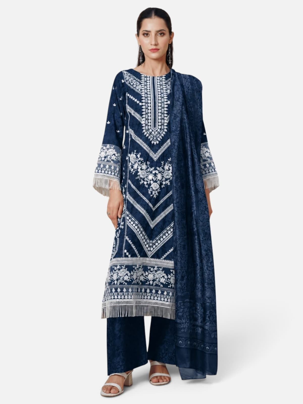 3-Piece Embroidered Lawn Suit